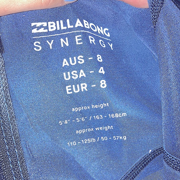 Billabong Other - Billabong Synergy Wetsuit Size US 4